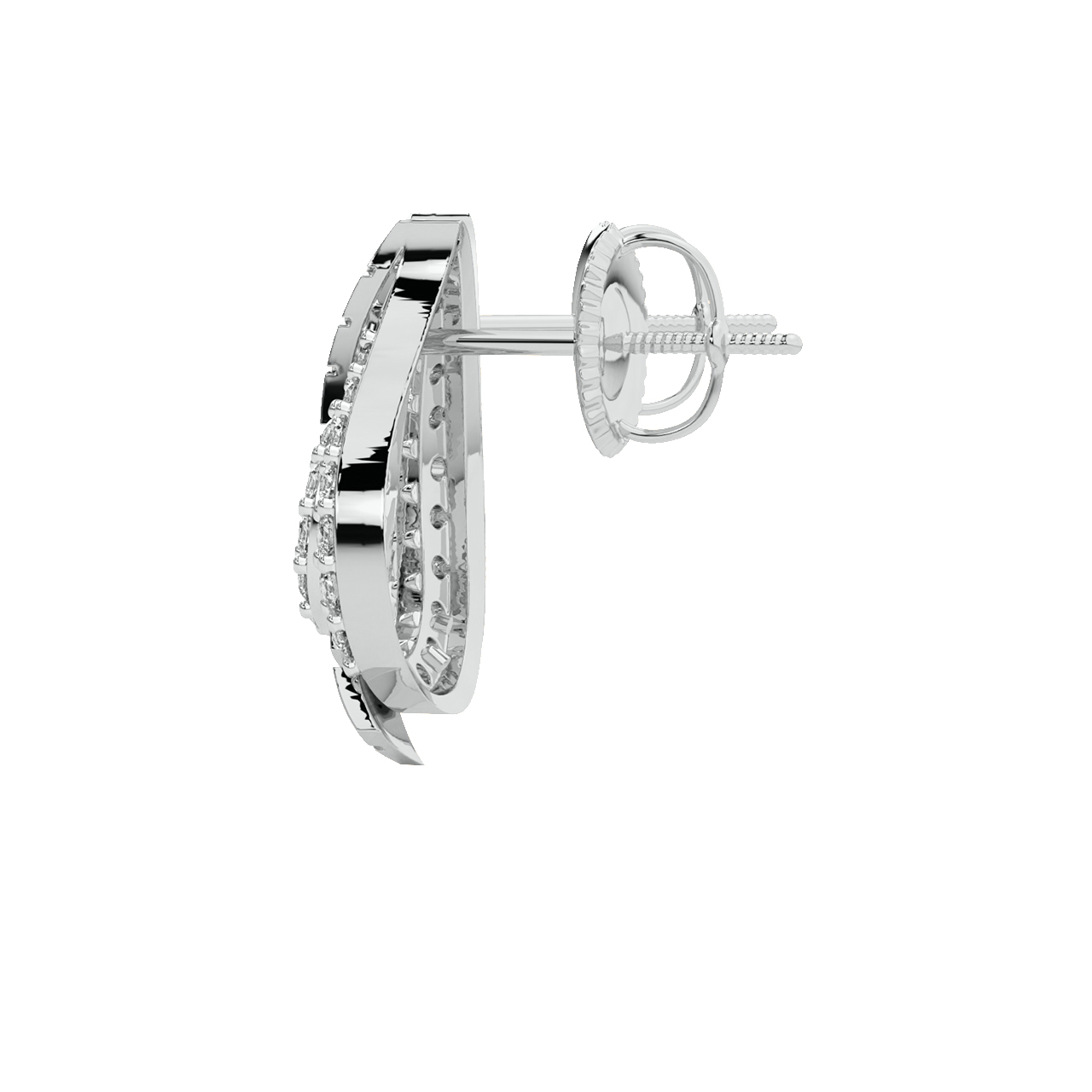 Liam Round Diamond Stud Earrings